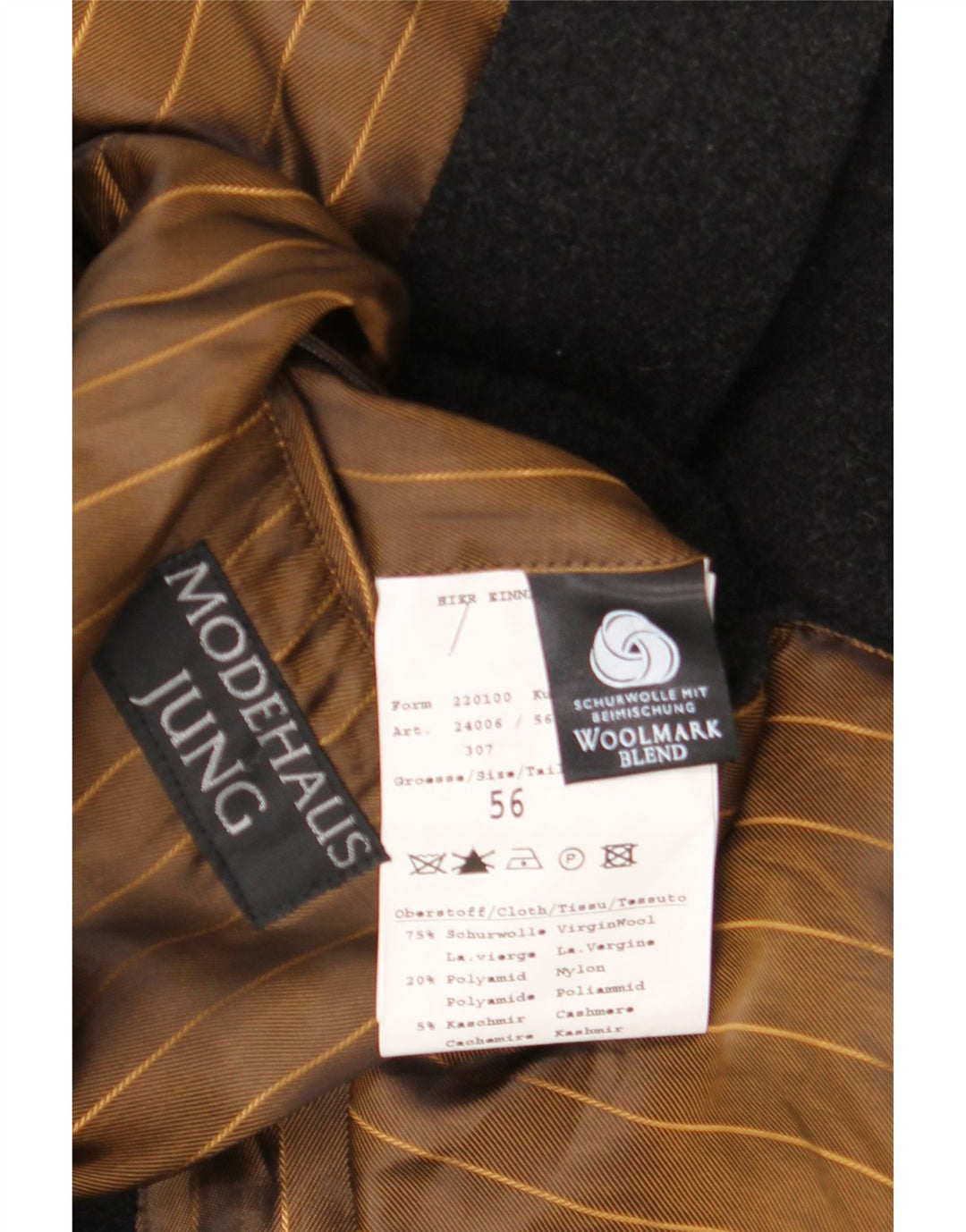 Palton pentru bărbați Bugatti IT 56 3XL Lână virgină neagră