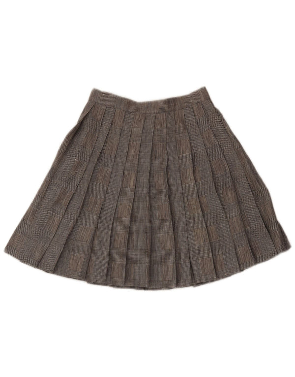 Fusta plisată cuțit vintage pentru femei W24 XS picior de gală gri