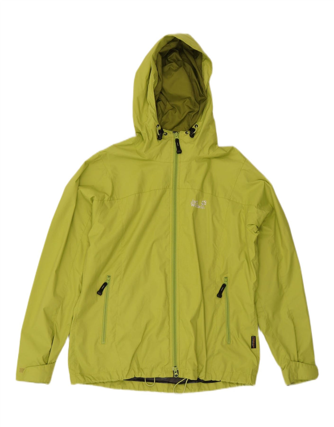 JACK WOLFSKIN Jachetă de ploaie cu glugă pentru femei UK 16 Poliamidă verde mare