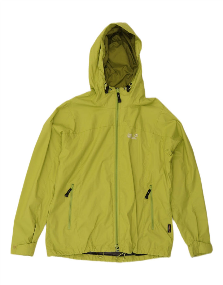 JACK WOLFSKIN Jachetă de ploaie cu glugă pentru femei UK 16 Poliamidă verde mare