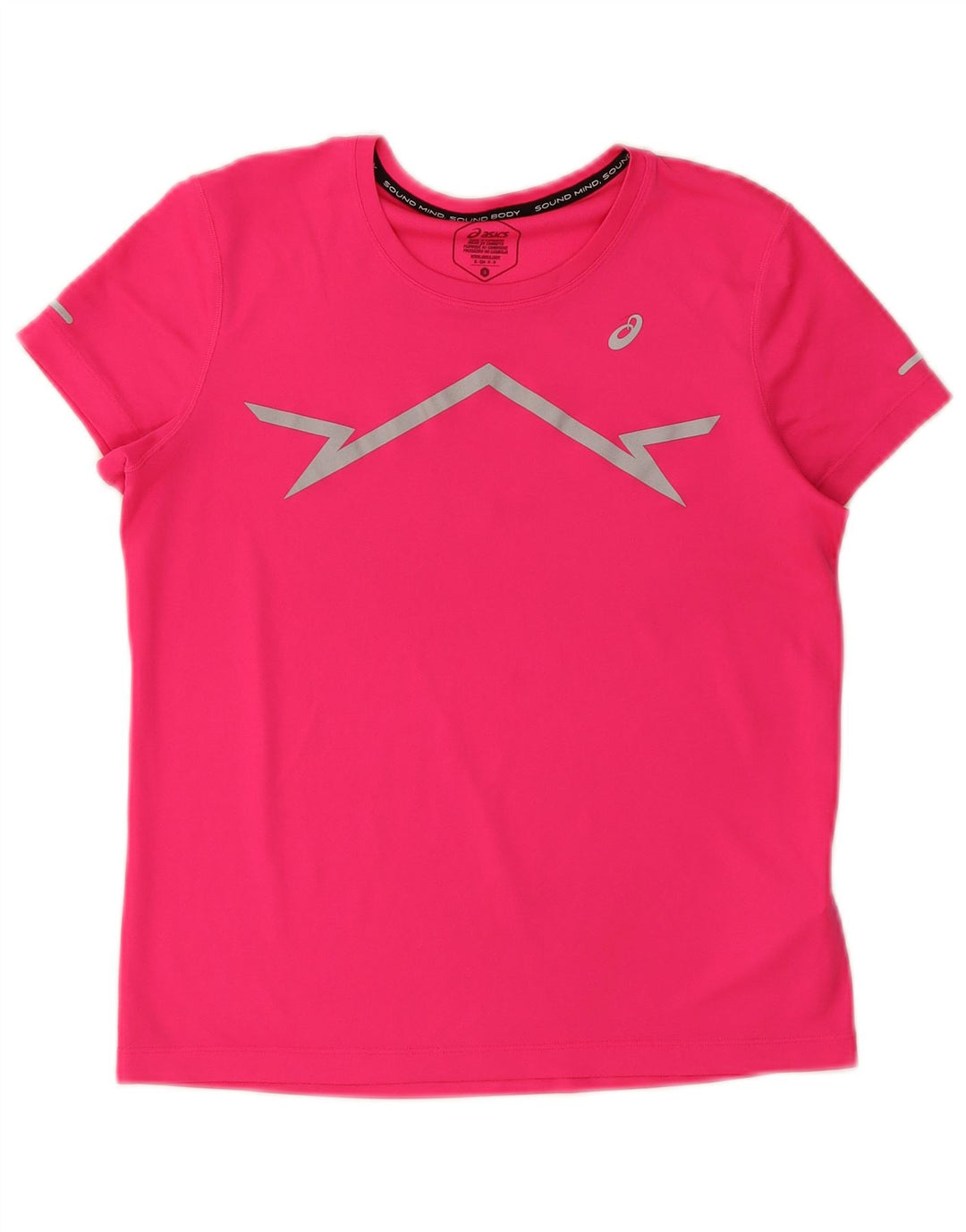 Tricou grafic Asics pentru femei Top UK 10 Small Pink Poliester