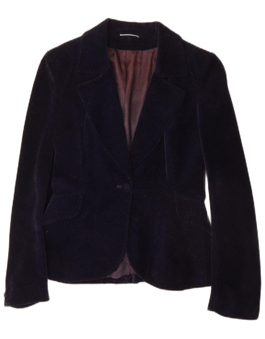 PIERRE D'ALBY Set fuste 2 piese din velur pentru femei UK 10 mici W24 bleumarin