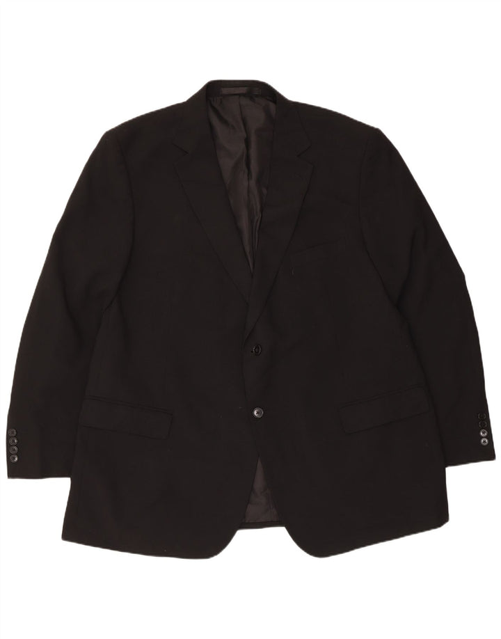 Jachetă pentru bărbați Marks & Spencer cu 2 nasturi, UK 48 2XL, poliester negru
