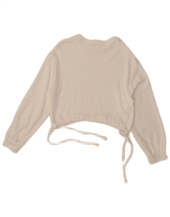 Pulover pentru femeie Zara Crop Pulover UK 10 Mic Alb