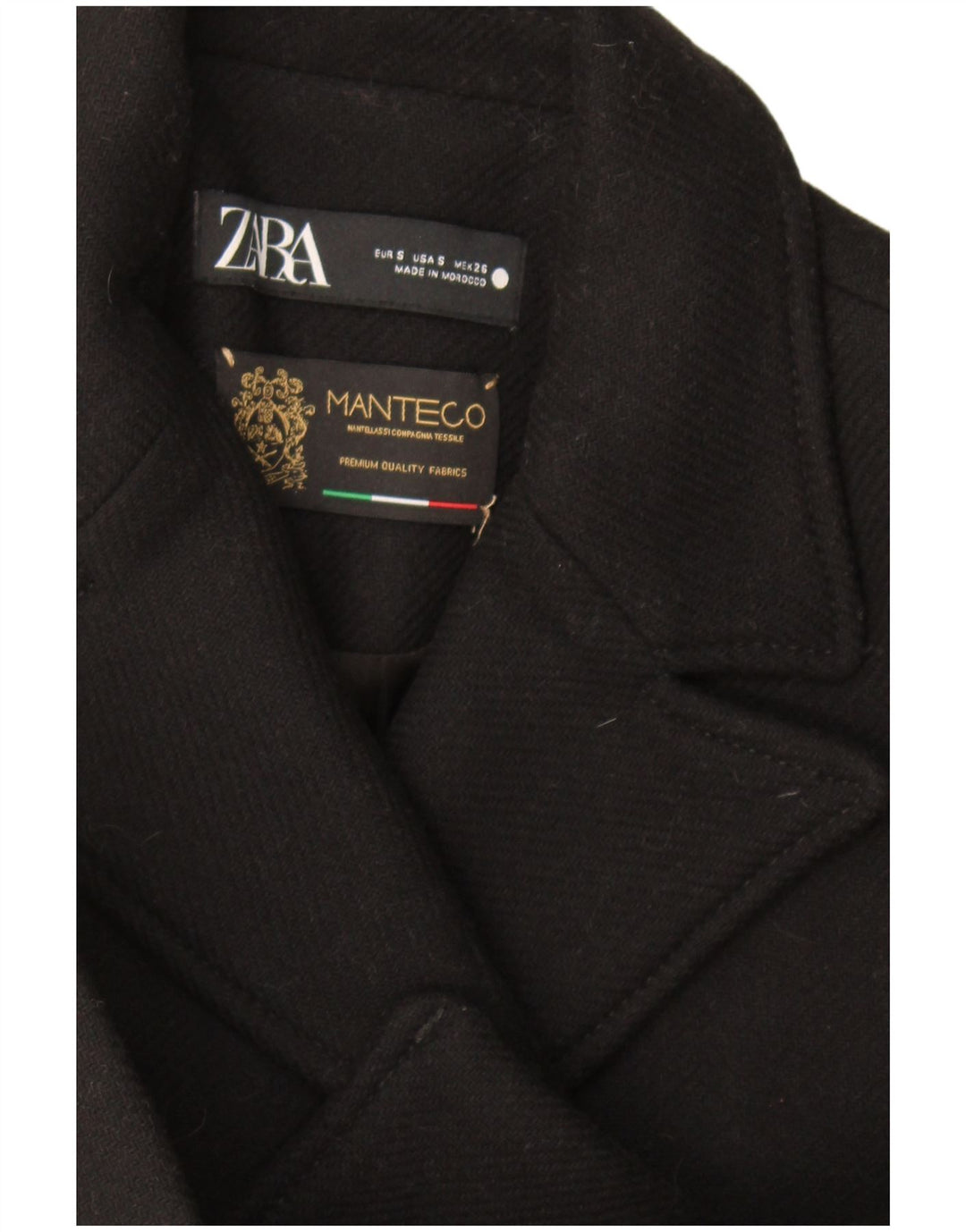Jachetă Blazer pentru femei Zara UK 10 Mic Negru