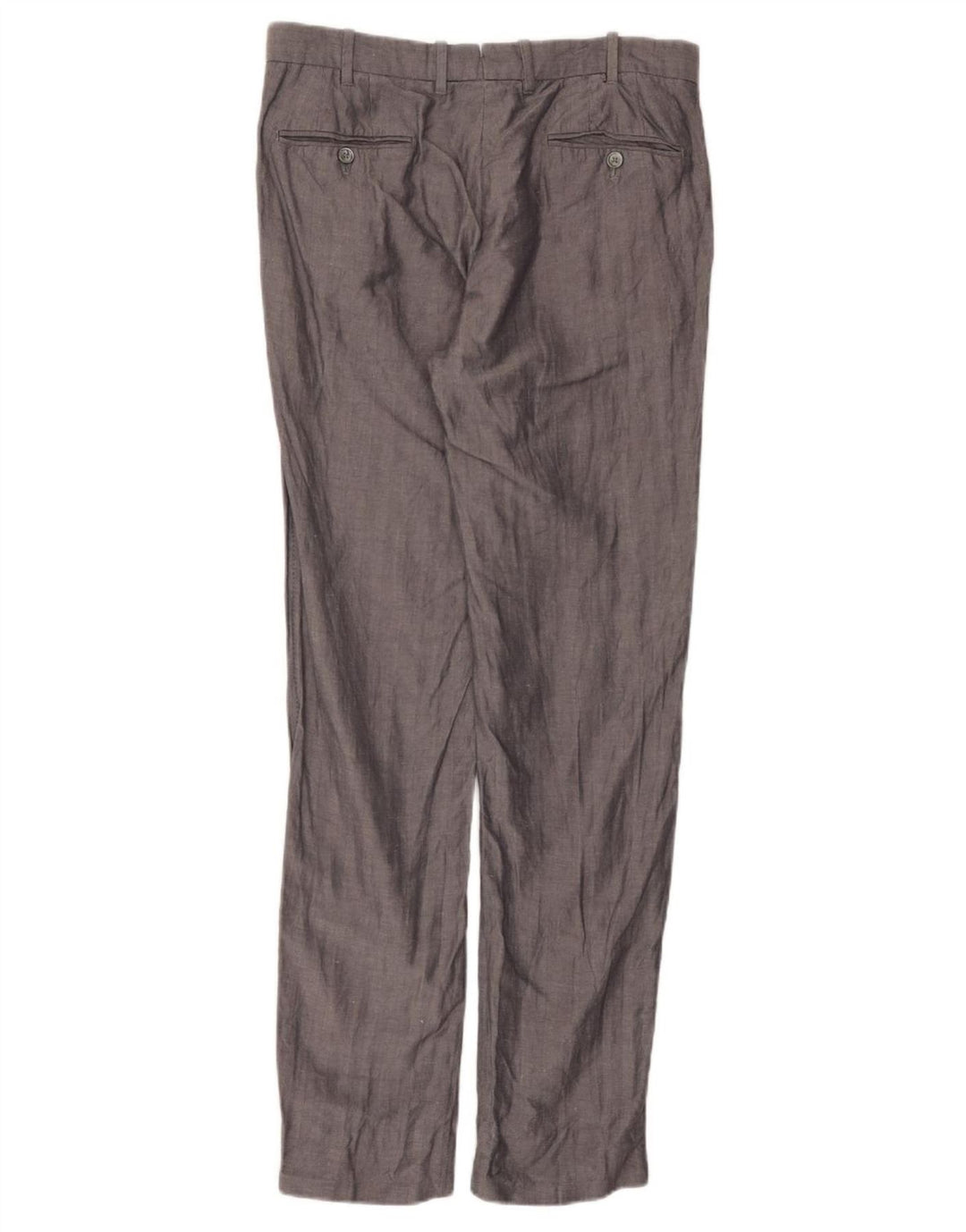 Massimo Dutti Pantaloni de costum subțiri pentru bărbați EU 42 L32 L32 L32 Gri Herringbone