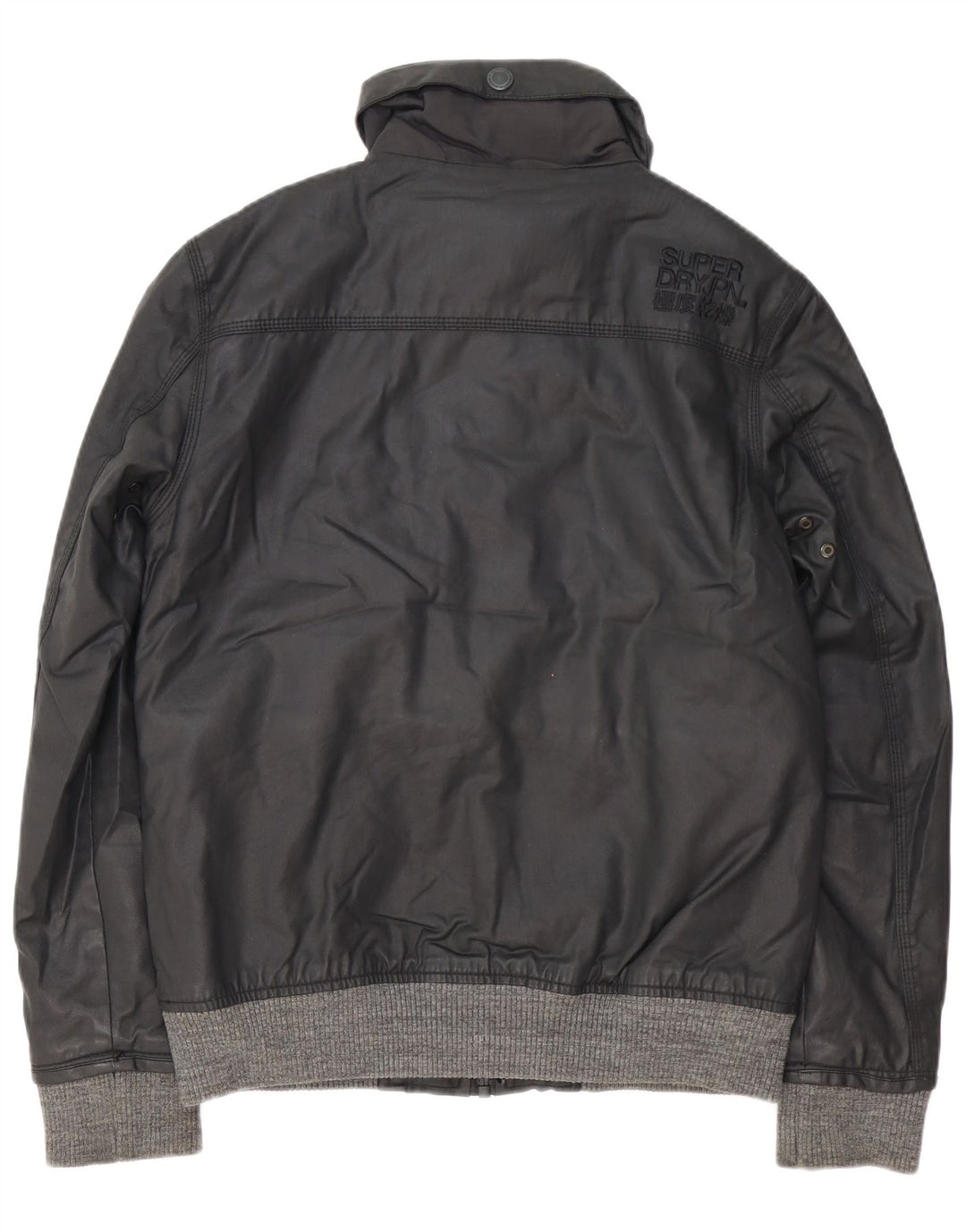 Jachetă bomber pentru bărbați SUPERDRY UK 40, mare, negru, poliester