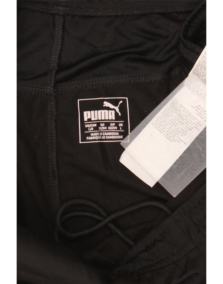 Pantaloni de trening grafic PUMA pentru bărbați, mari, negru, poliester