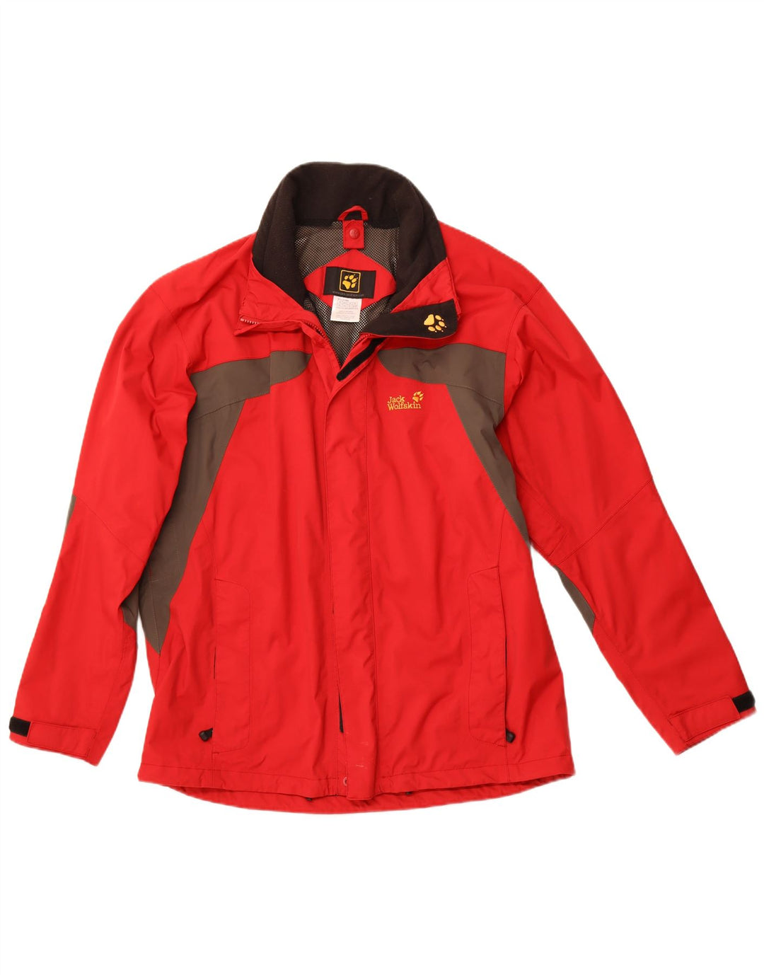 JACK WOLFSKIN Jachetă de ploaie pentru bărbați UK 44/46 XL Poliamidă color bloc roșu
