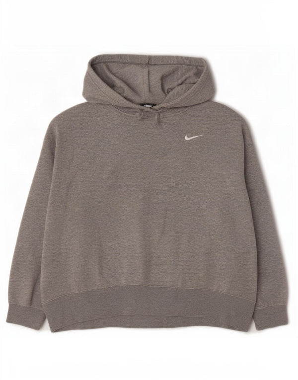 Pulover supradimensionat pentru femei Nike UK 18 XL, bumbac cu pete gri