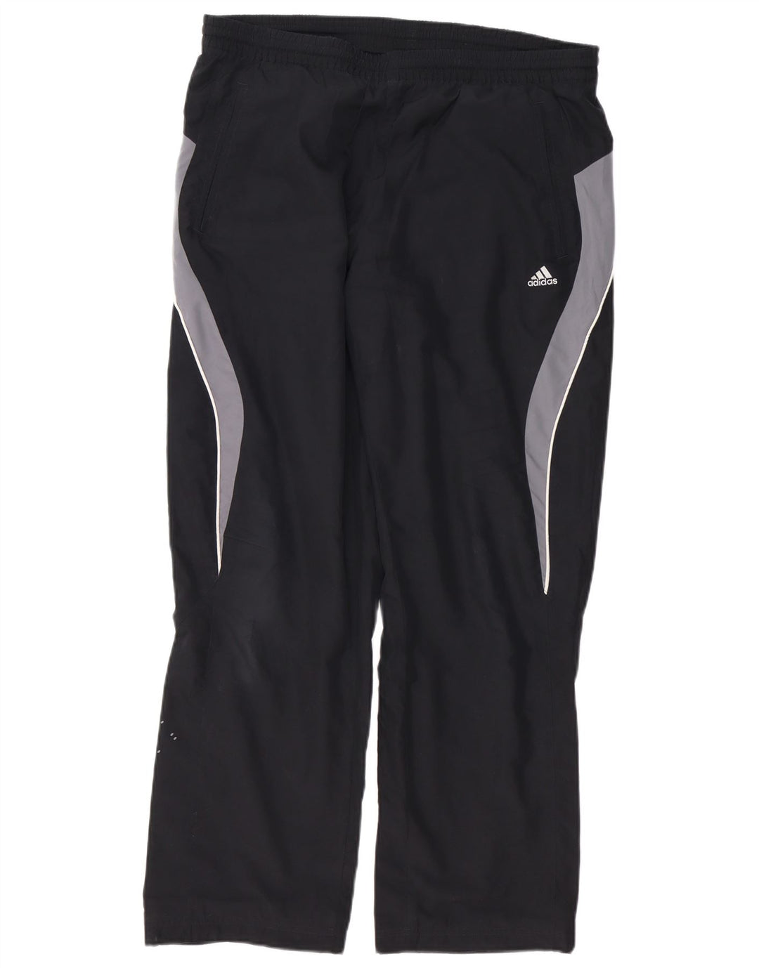 Pantaloni de trening ADIDAS pentru bărbați, mari, negru, poliester color bloc