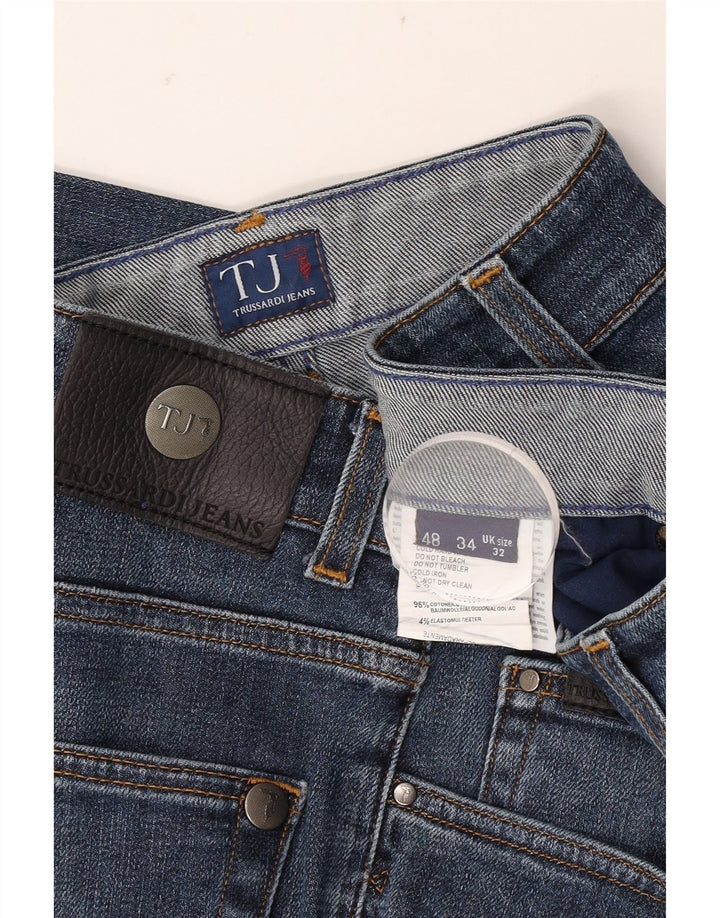 Trussardi Blugi drepti pentru bărbați W32 L28 Bumbac albastru
