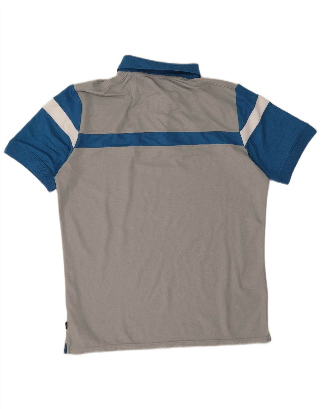 Cămașă polo Calvin Klein pentru bărbați, gri mediu, poliester color bloc