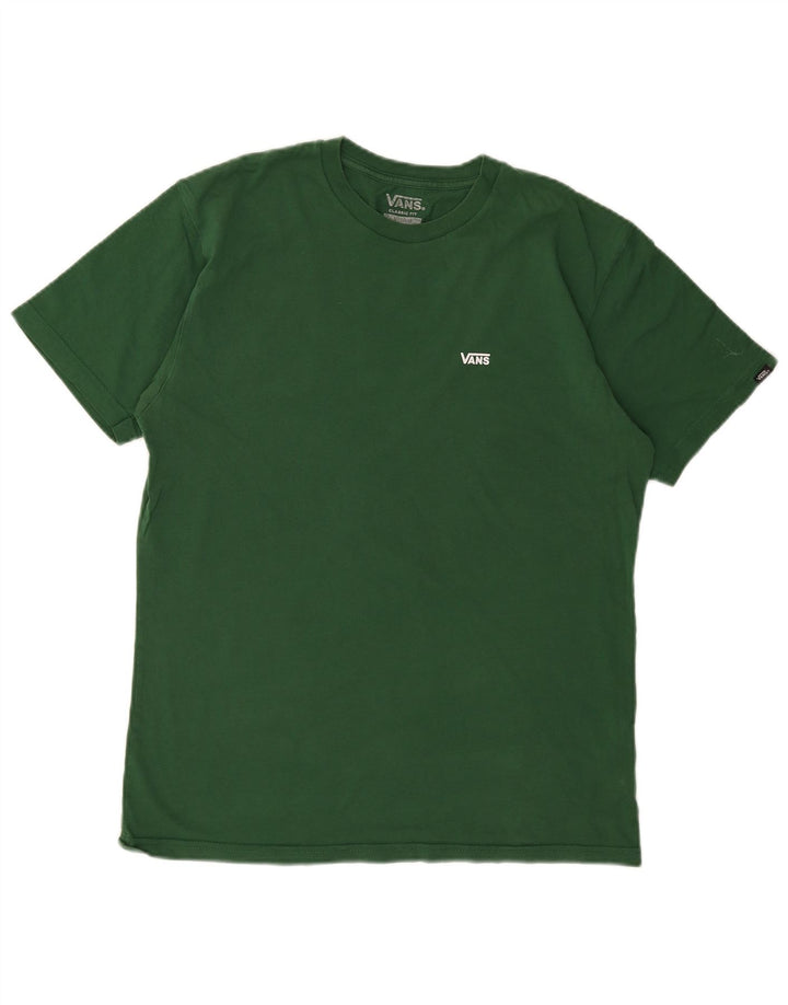 Tricou VANS Classic Fit pentru bărbați Top din bumbac verde mediu
