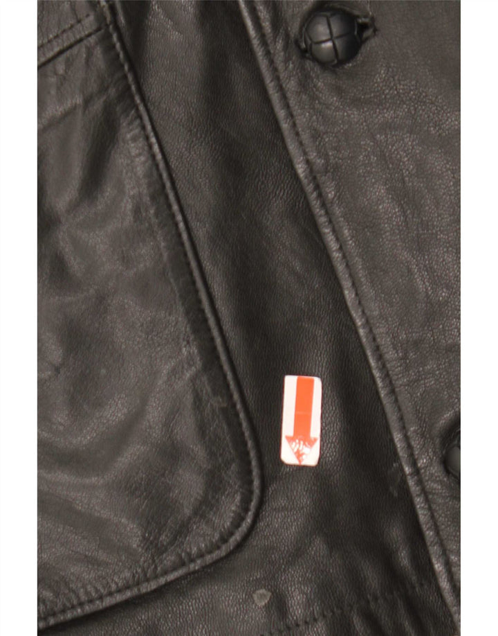 CLASSIC Jachetă din piele pentru bărbați UK 41/43 Large Black