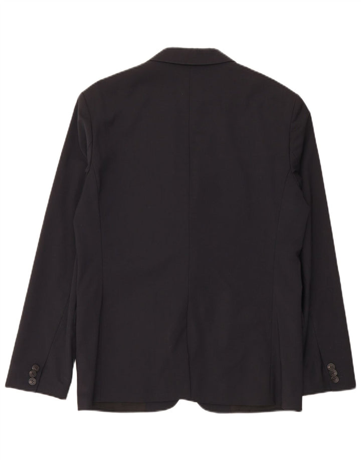 Costum pentru bărbați Calvin Klein, 2 nasturi, 2 piese, IT 50 Large W34 L33 Lână neagră
