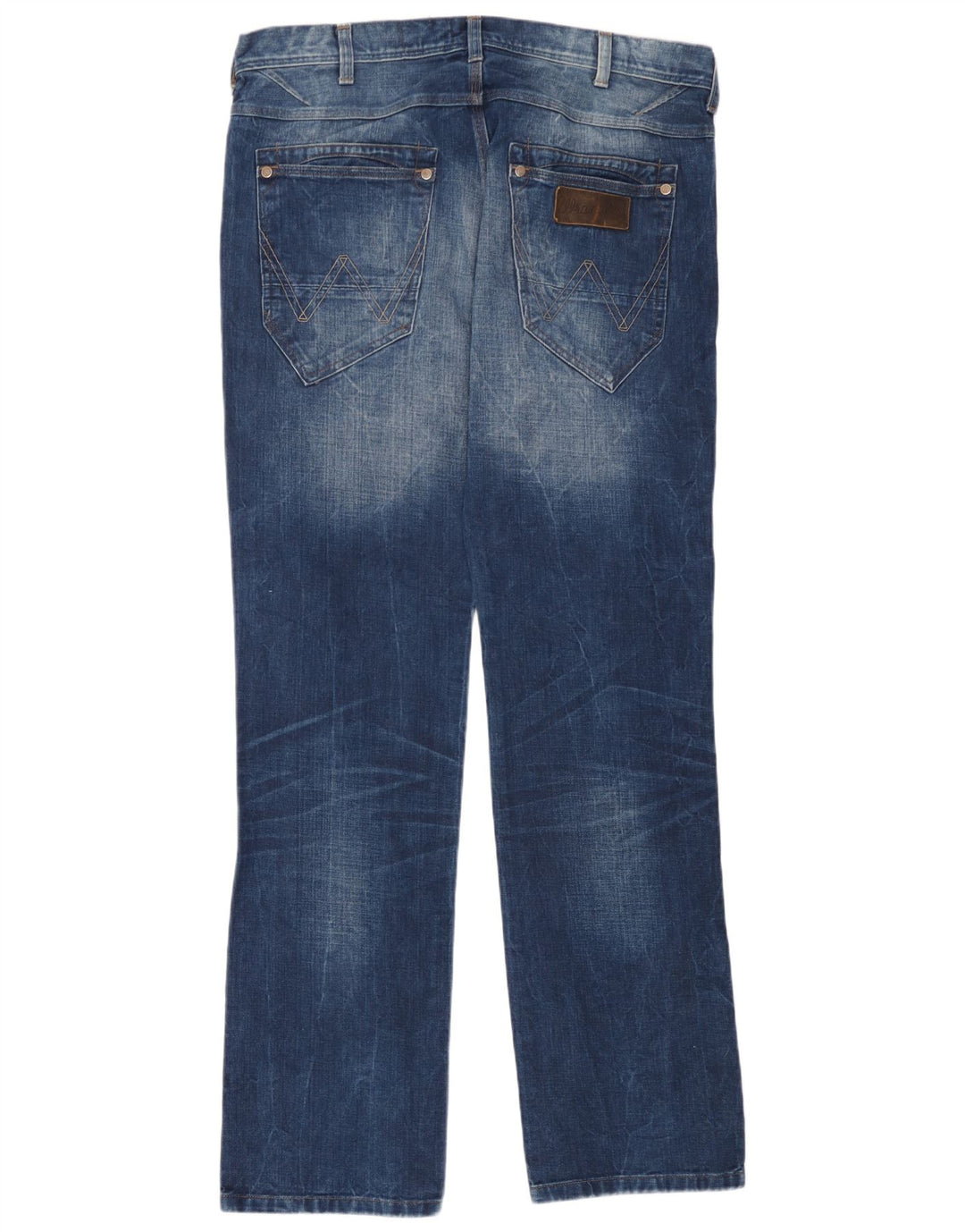 Blugi pentru bărbați Wrangler Crank Straight W36 L34 Bumbac albastru