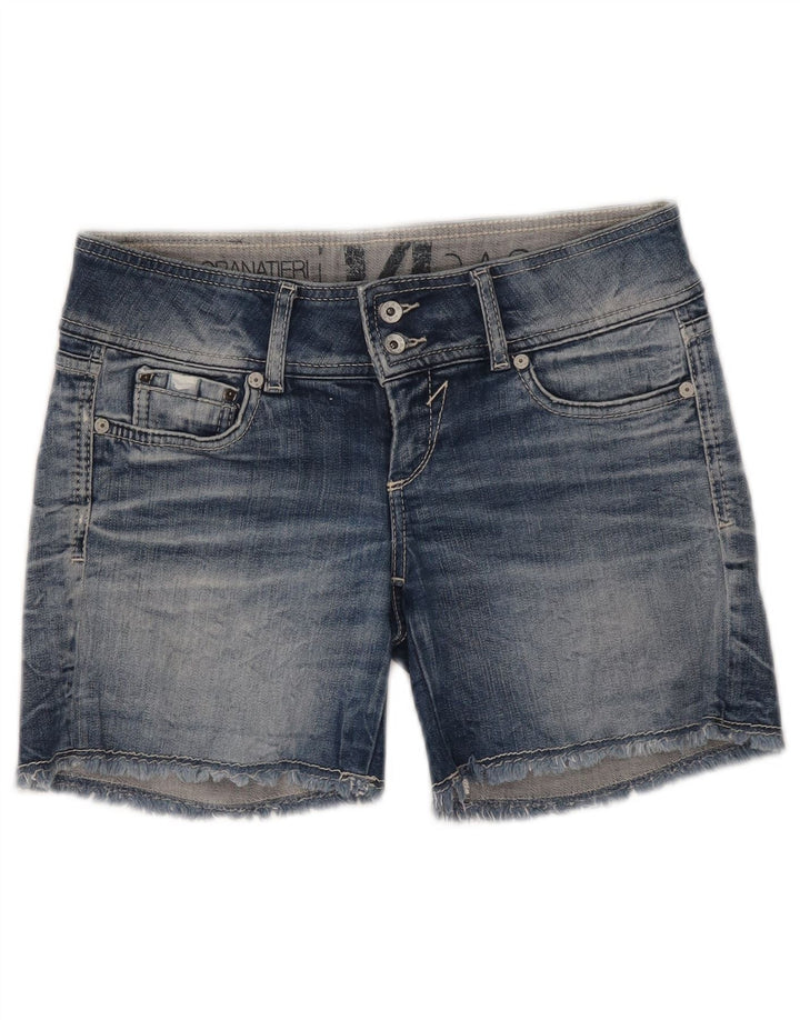 GAS Pantaloni scurți din denim pentru femei W27 Small Blue Bumbac