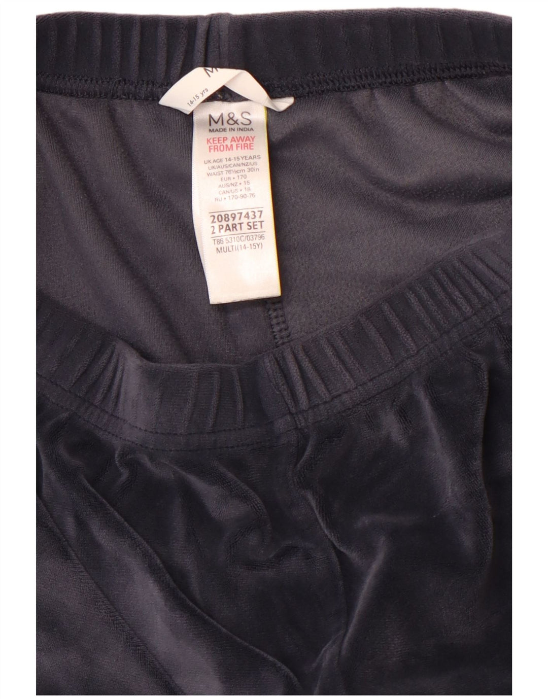 MARKS & SPENCER Pantaloni de trening grafic pentru fete Pantaloni de jogging 14-15 ani gri