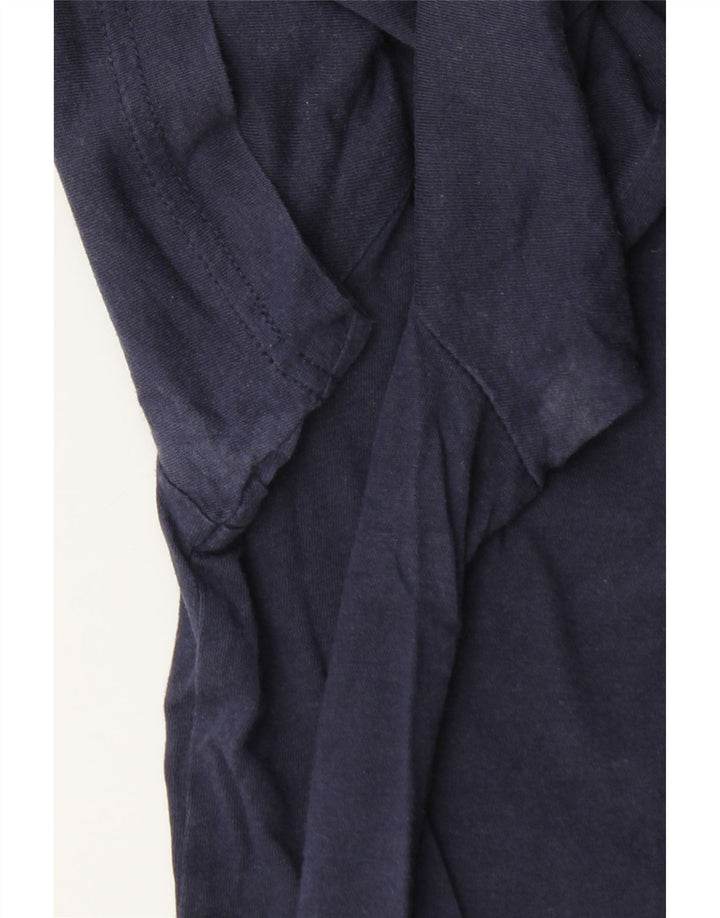 Tricou grafic pentru bărbați Gas Top mediu din bumbac bleumarin