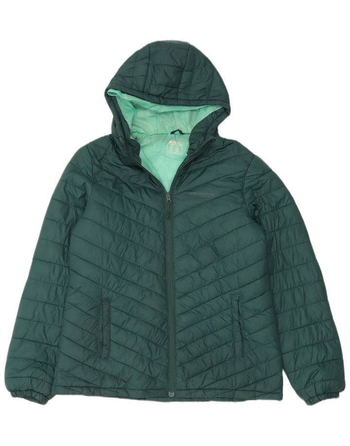 Jachetă căptușită cu glugă pentru femei Mountain Warehouse UK 14 Poliamidă verde mare
