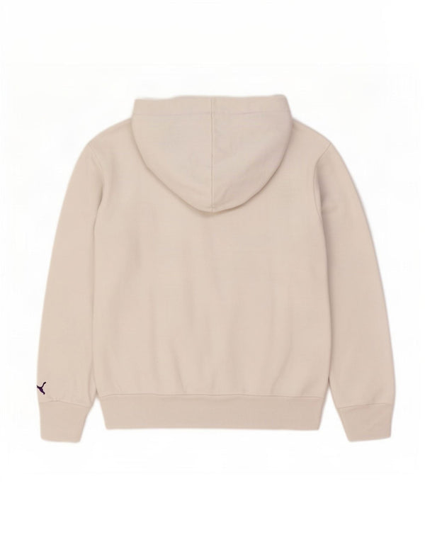 Pulover cu glugă cu grafic Puma pentru femei UK 14, mare, alb, bumbac