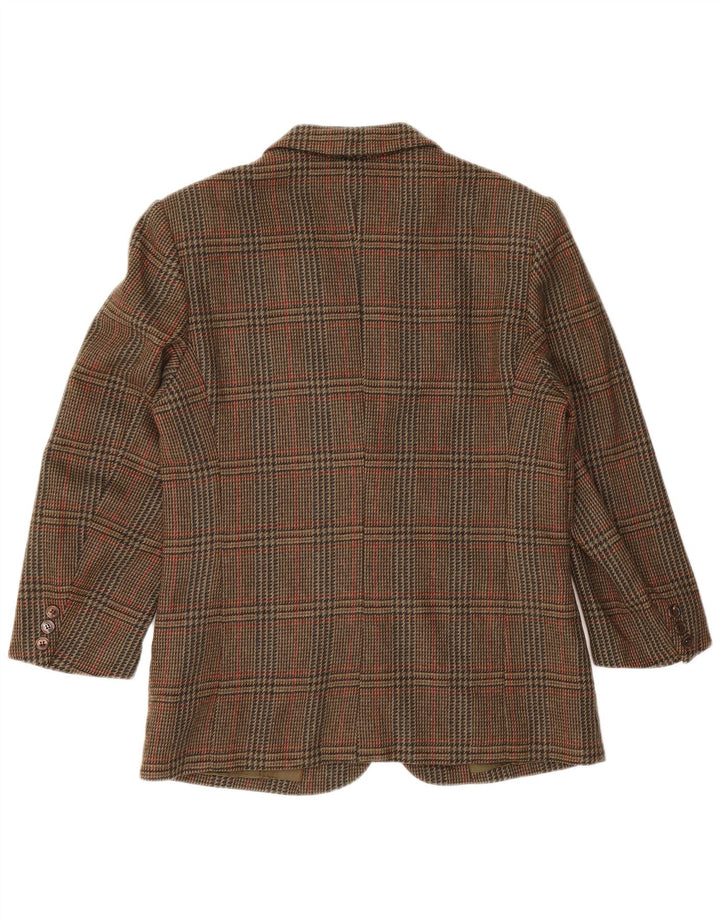 Jachetă Blazer pentru femei Herno Donna IT 44 Lână Maro Mediu Houndstooth