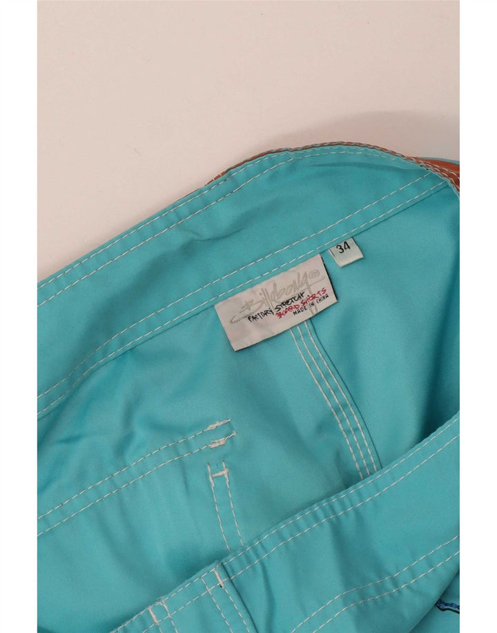 Pantaloni scurți de înot grafic pentru bărbați Billabong, mari, albastru, din poliester floral