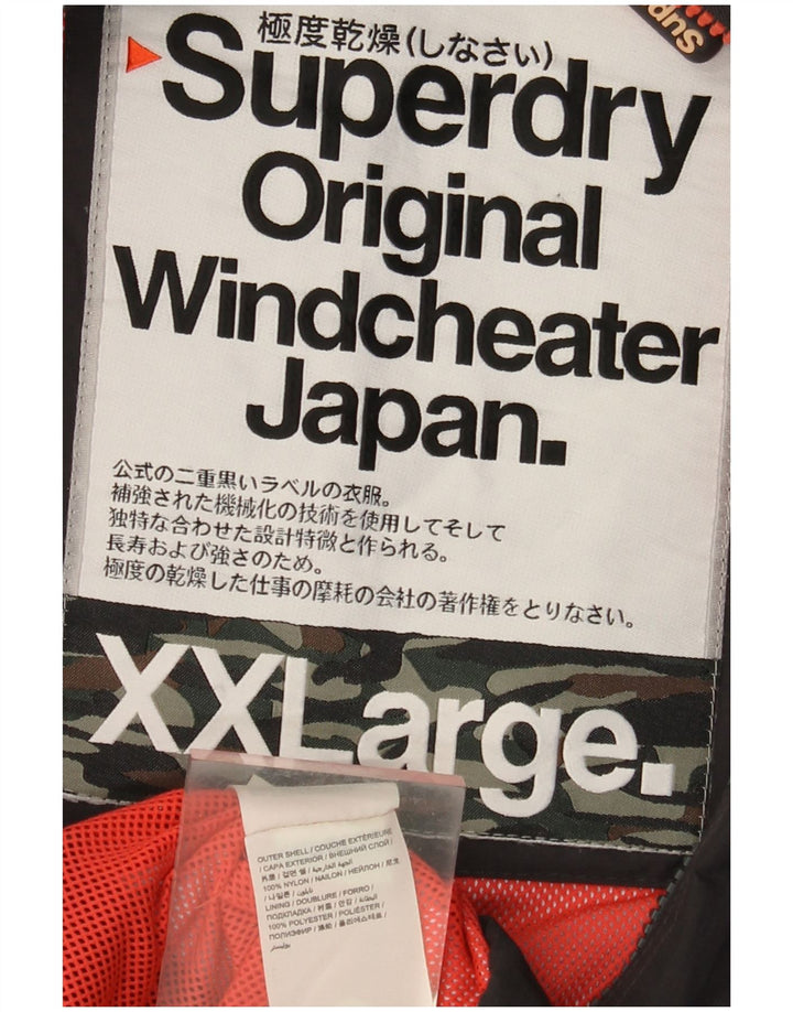 Jachetă Windbreaker pentru femei SUPERDRY UK 20 2XL Nylon negru