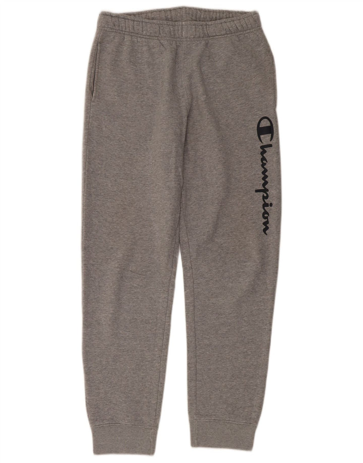 Pantaloni de trening grafic pentru bărbați Champion Pantaloni de jogging Gri mediu