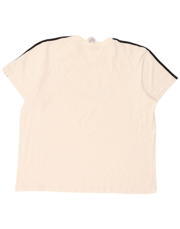 Tricou cu grafic Paris pentru bărbați Adidas Top 2XL Bumbac alb