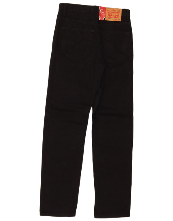 Jeans Levi's 504 Regular Straight pentru bărbați W30 L32 bumbac negru
