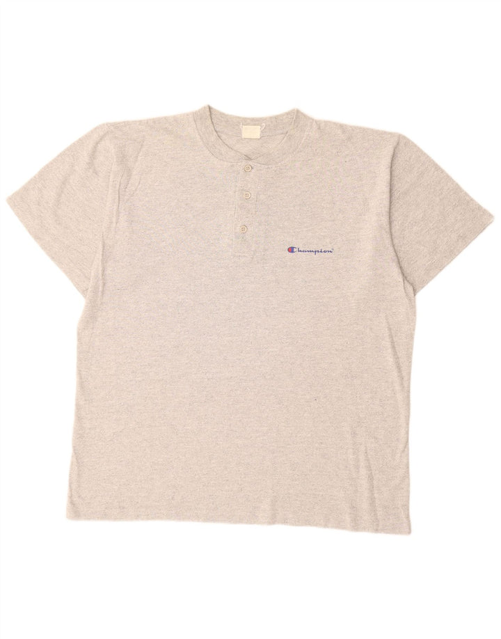 Tricou Bărbați CHAMPION Top mare, gri bumbac cu pete