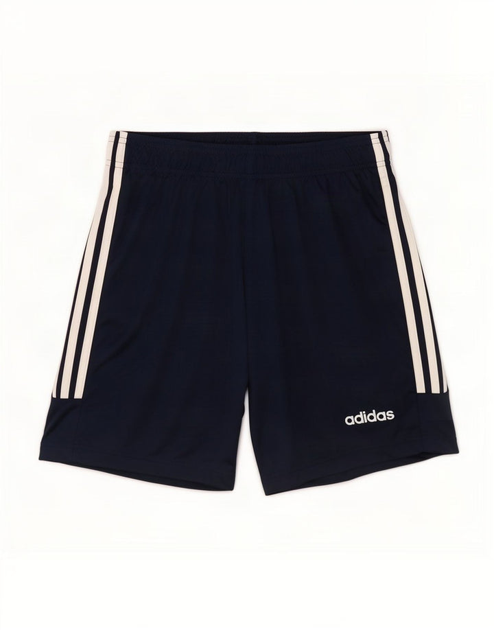 Pantaloni scurți sport pentru bărbați Adidas Climalite, poliester, albastru mic