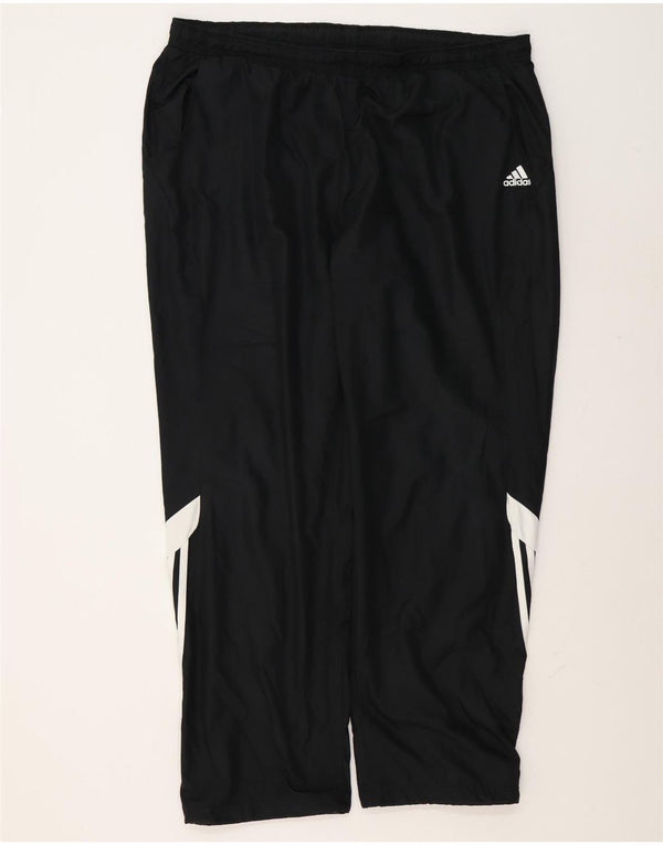 Pantaloni de trening Adidas pentru bărbați 2XL, negru, poliester bloc de culoare