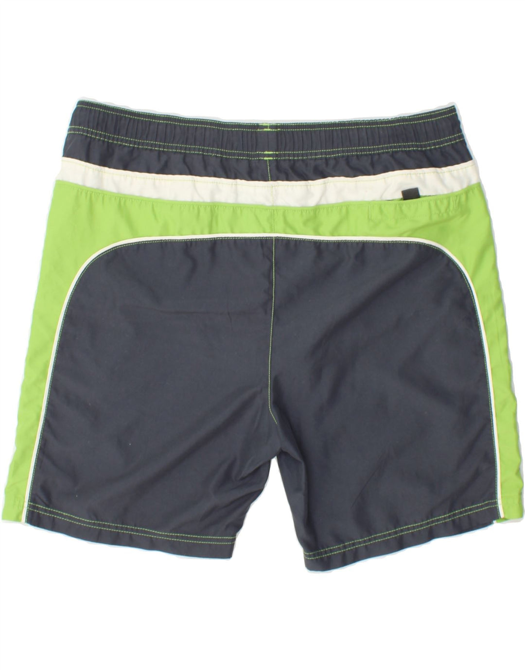 KAPPA Mens Swimming Shorts Large Navy Blue Colourblock Polyester Vintage Kappa and Second-Hand Kappa from Messina Hembry 