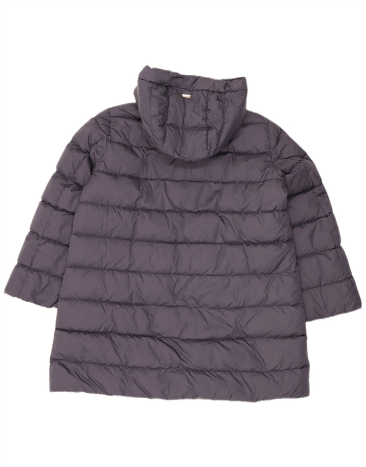 Palton căptușit cu glugă supradimensionat pentru femei Herno IT 48 XL poliamidă gri