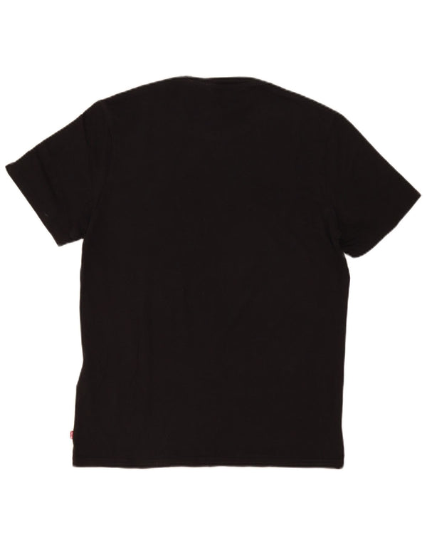 Tricou grafic pentru bărbați Levi's Top mediu negru bumbac