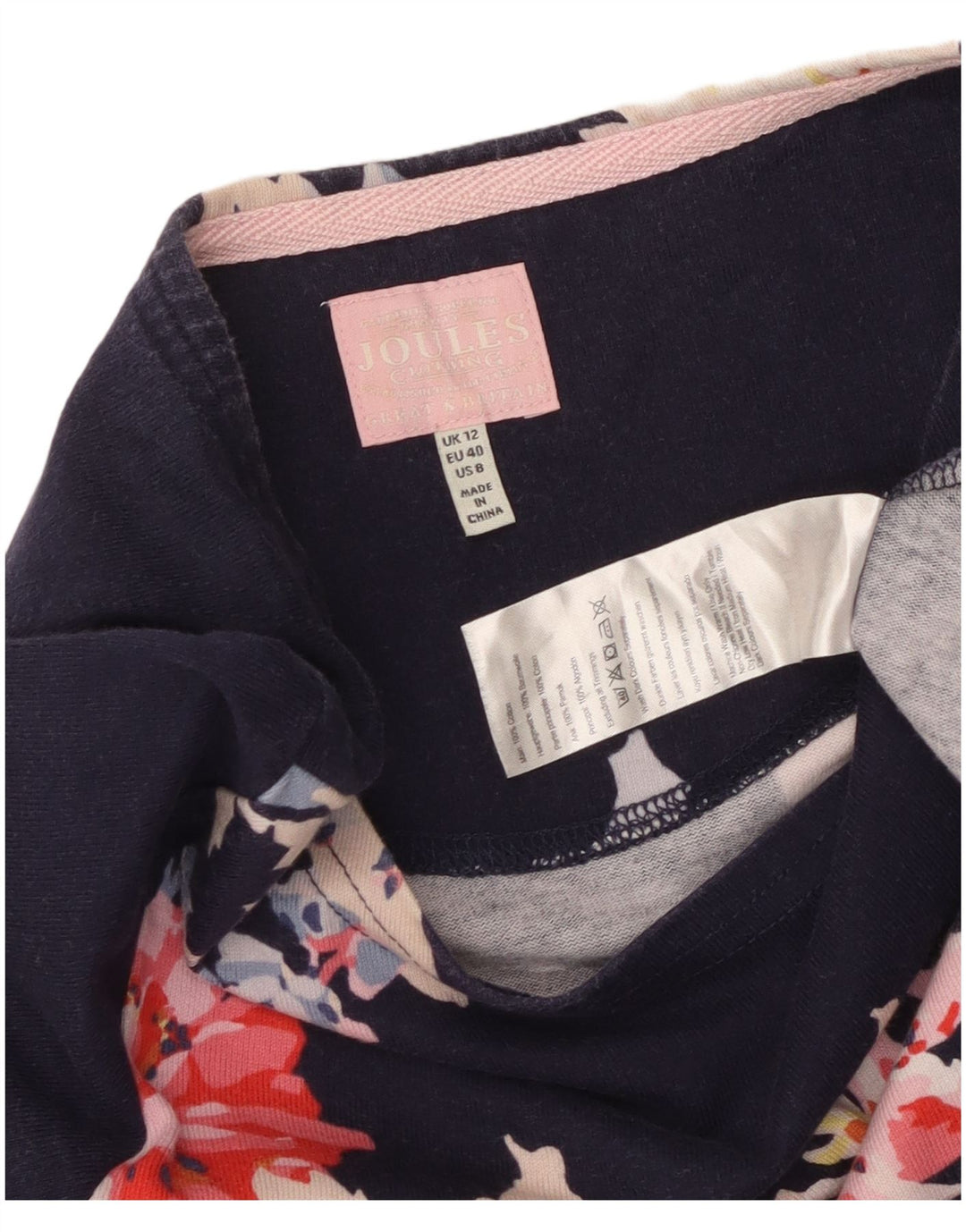 Rochie pentru femei JOULES UK 12 Medium Bluemarin Floral Bumbac