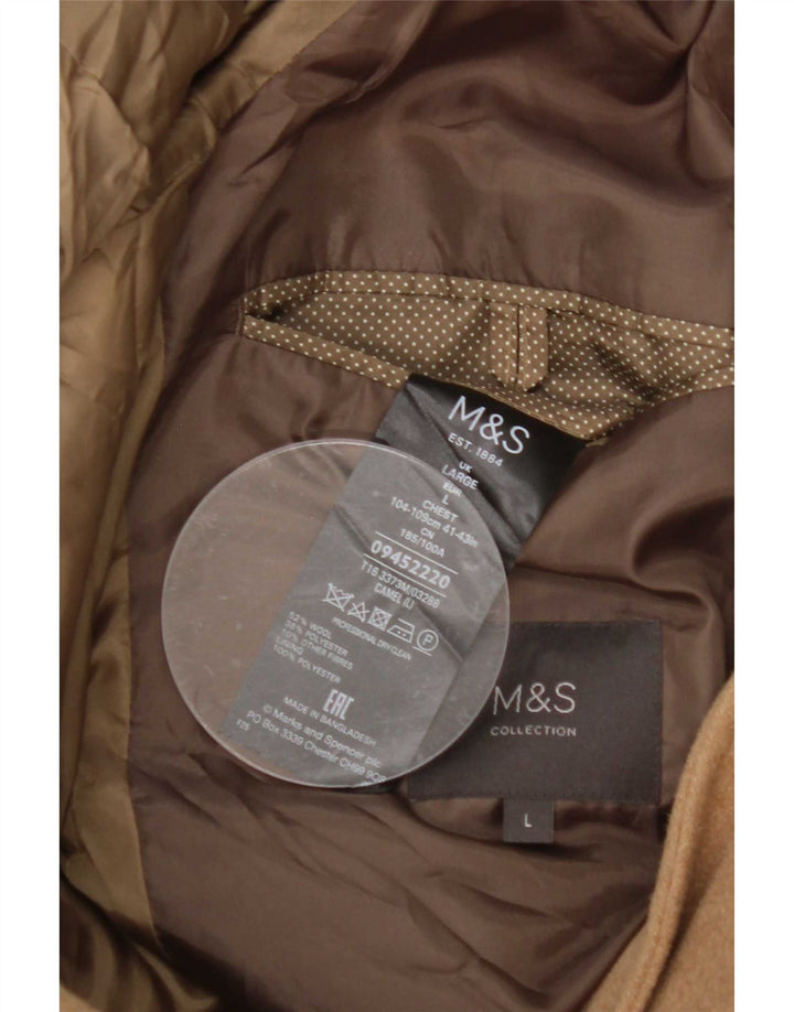 Palton pentru bărbați Marks & Spencer UK 40 Lână mare, bej