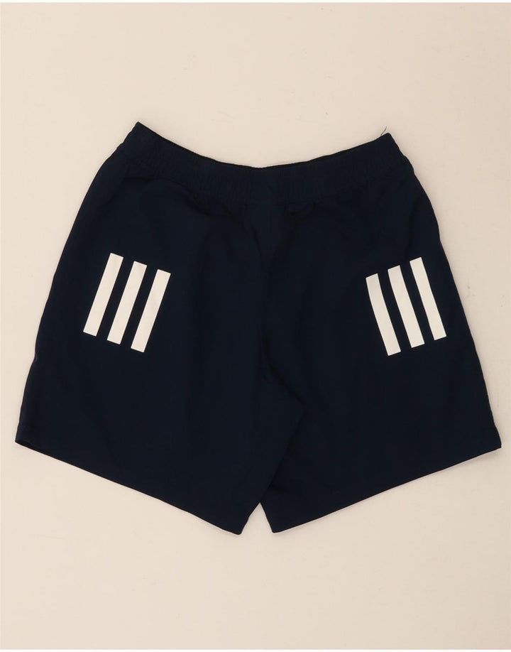 Pantaloni scurți sport grafic Adidas pentru bărbați, poliester mici, albastru