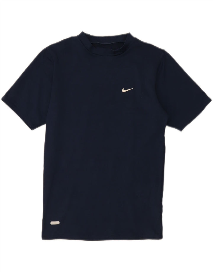 Tricou Nike Dri Fit pentru femei Top UK 12 Medium Bleumarin Poliester