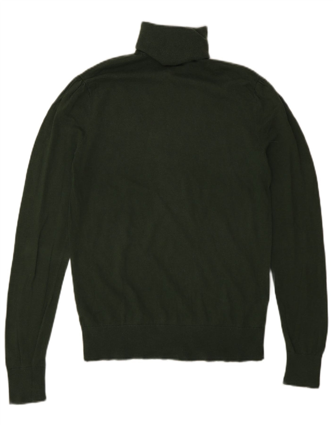 Pulover pentru damă Massimo Dutti cu gât rulat din mătase verde mediu UK 12