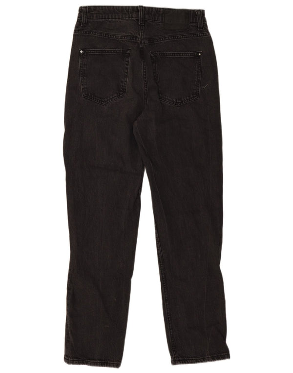 Blugi conici pentru femei cu talie înaltă Zara EU 38 Mici L28 L27 Bumbac negru