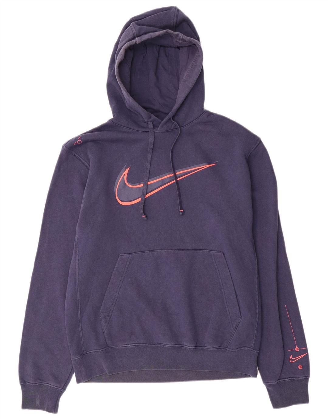 Pulover Nike pentru bărbați cu glugă grafică, mic, bleumarin