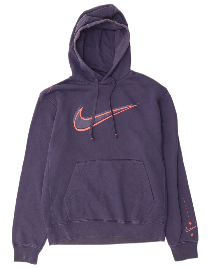 Pulover Nike pentru bărbați cu glugă grafică, mic, bleumarin