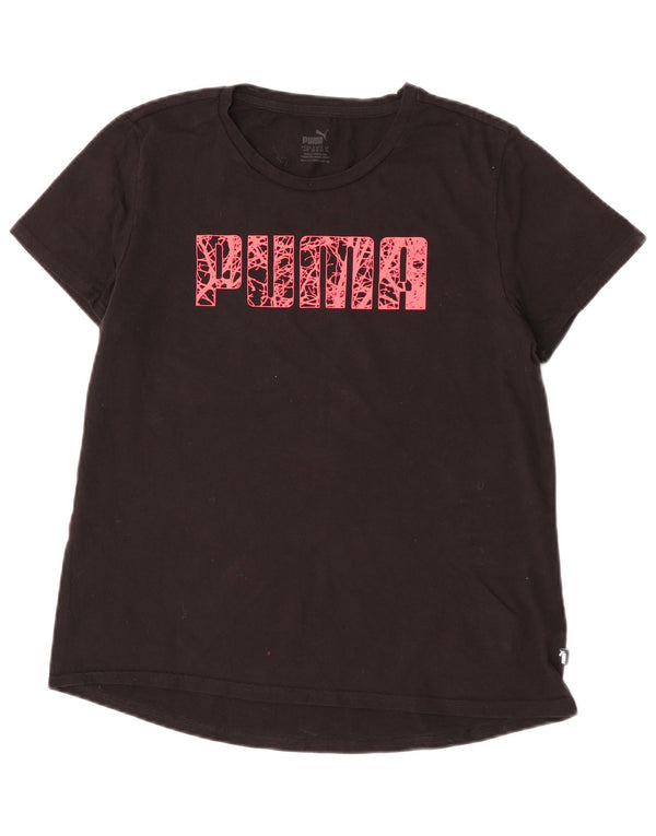 Tricou cu grafic Puma pentru femei Top UK 14 Medium Black Bumbac