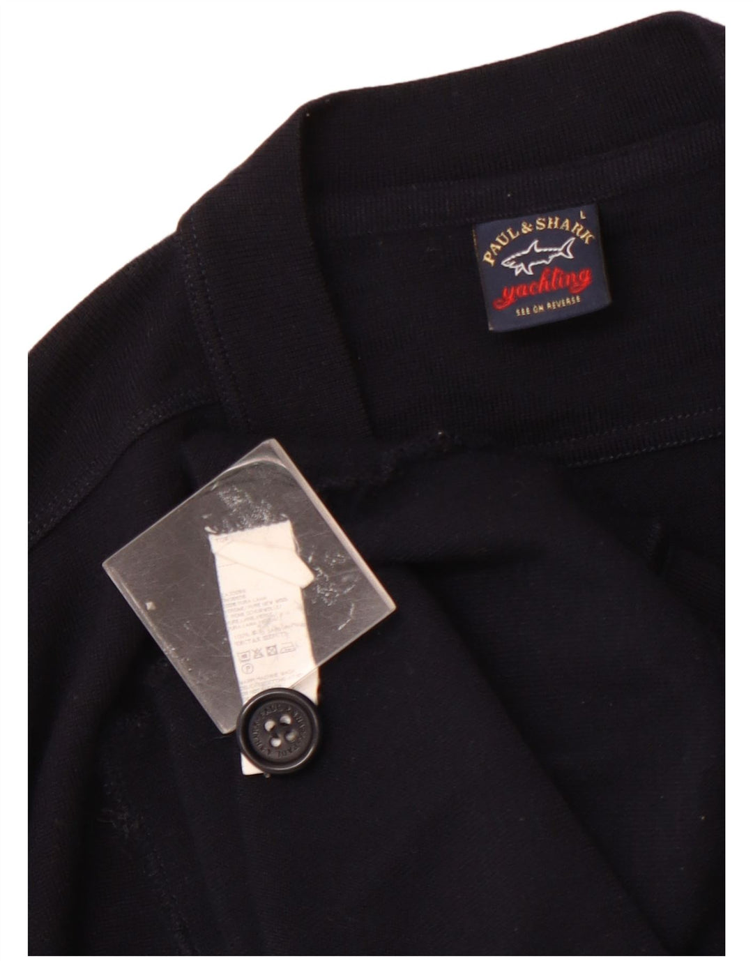 Pulover cardigan pentru bărbați PAUL & SHARK Lână mare albastru bleumarin