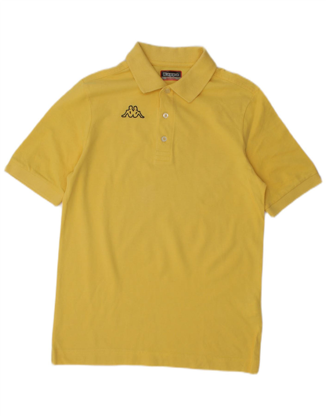 KAPPA Mens Polo Shirt Small Yellow Cotton