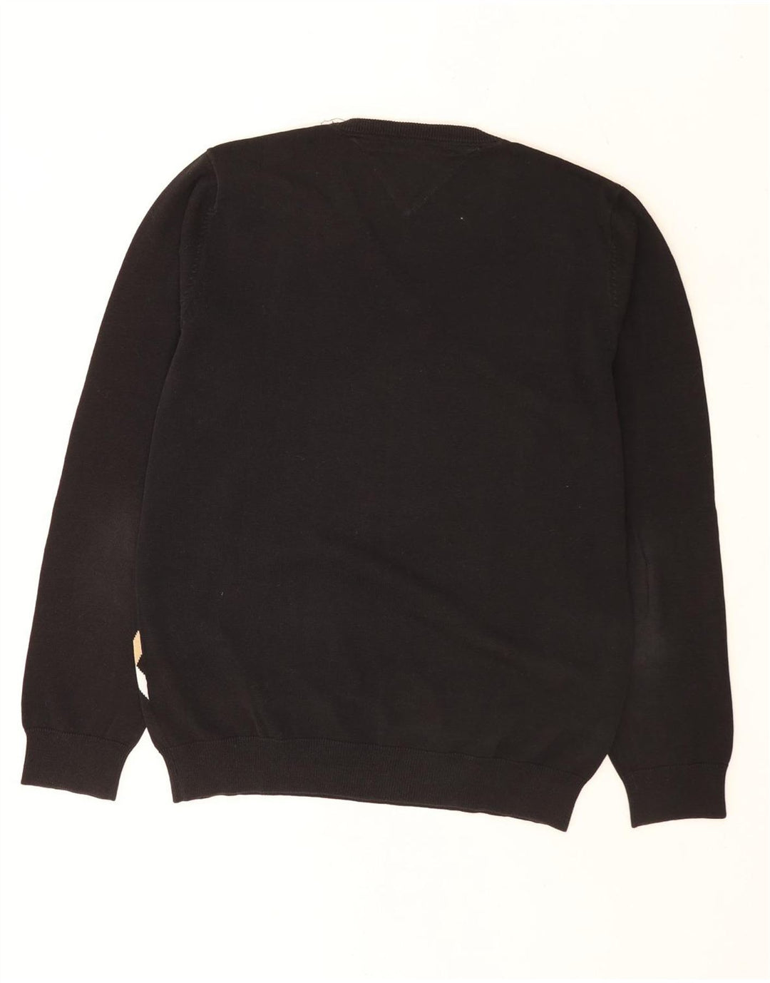 Pulover pentru bărbați Tommy Hilfiger cu decolteu în V, mediu negru, Argyle/Diamond